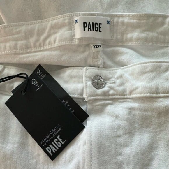 ANTHROPOLOGIE Paige Laurel Canyon High Rise Flare Jean Crisp White NEW - Picture 11 of 13